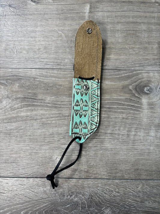Turquoise and Grey Hoof Pick Holder