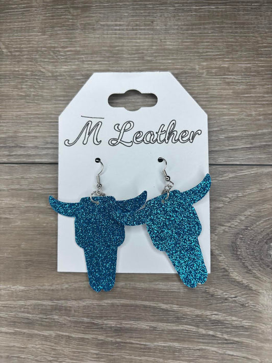 Steer head earrings