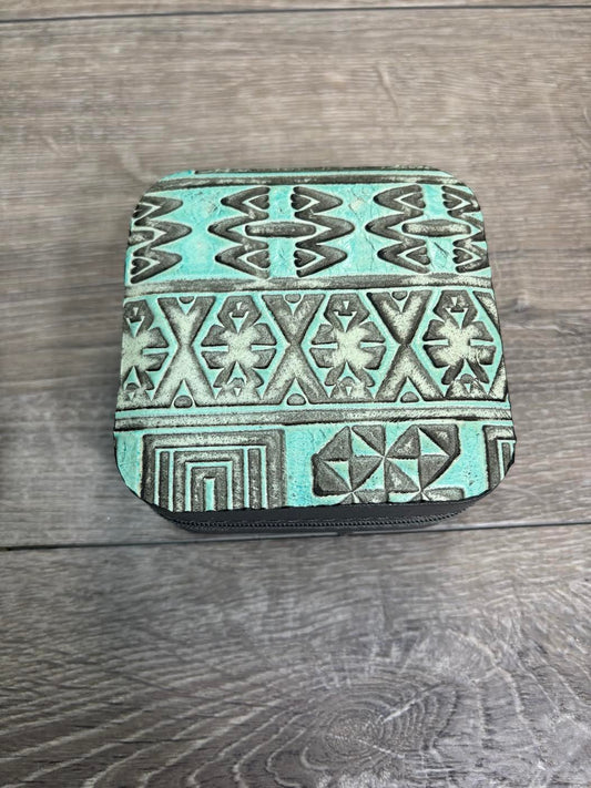 Jewelry Box - Turquoise Aztec