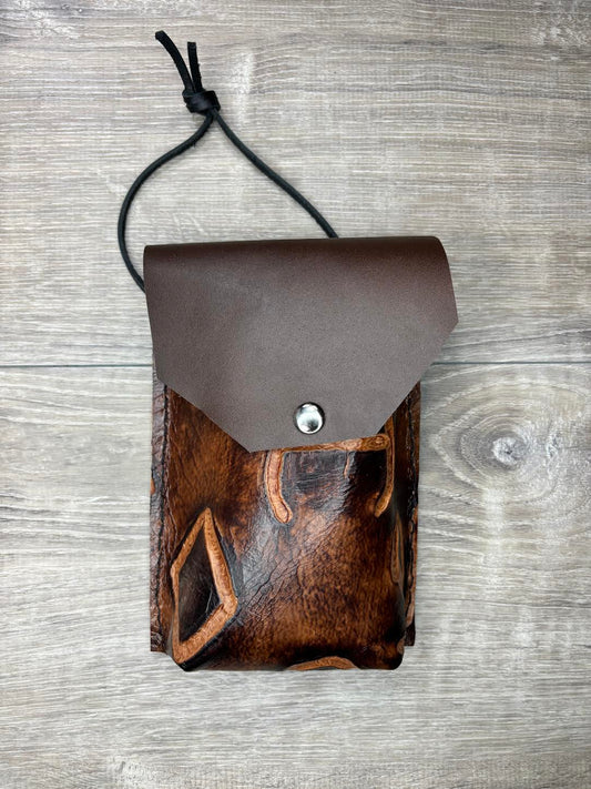 Saddle pouch - brown brand