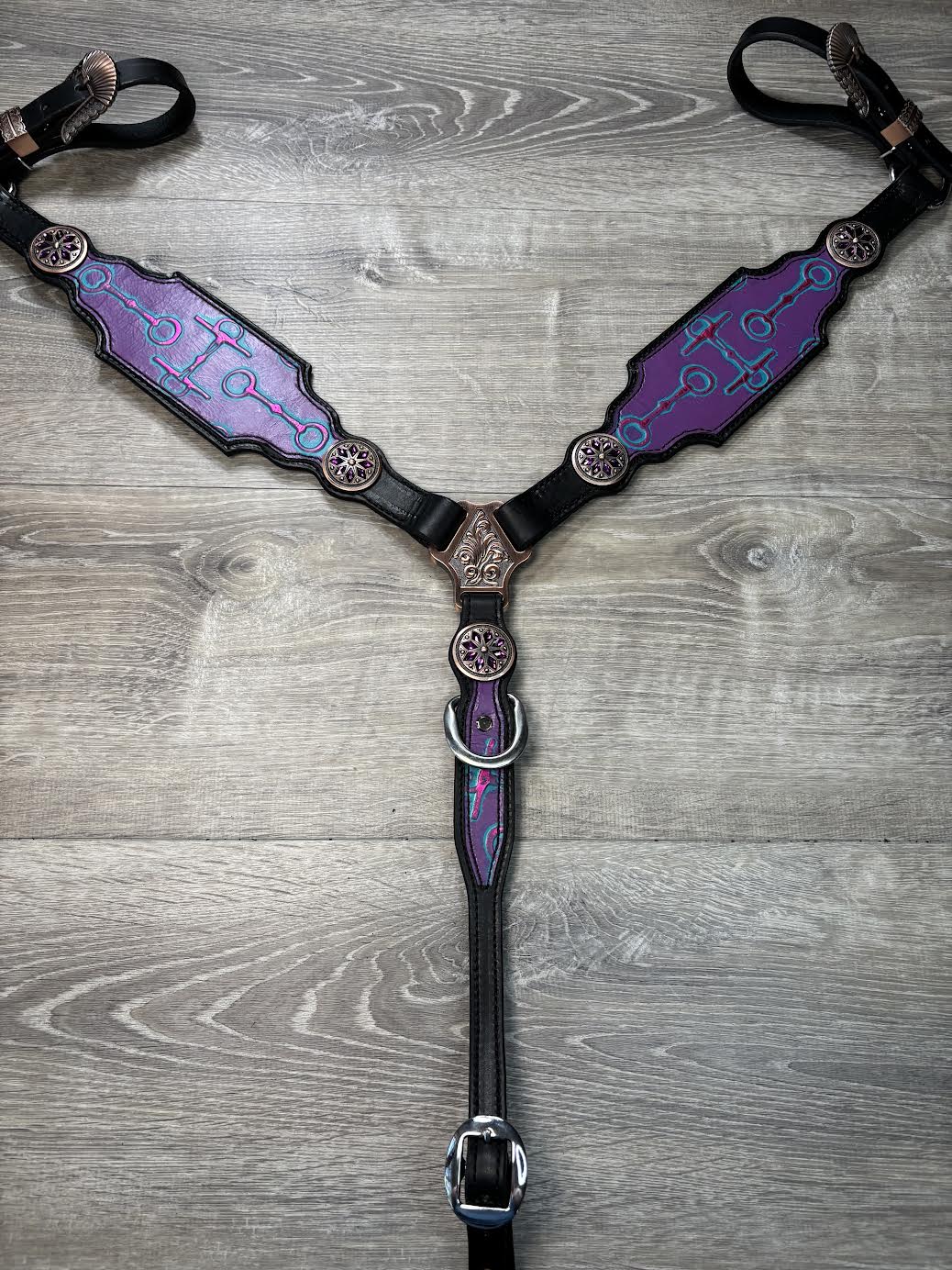 Bits headstall and breastcollar set