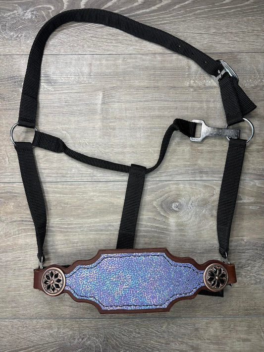 Premier purple rain glitter bronc halter