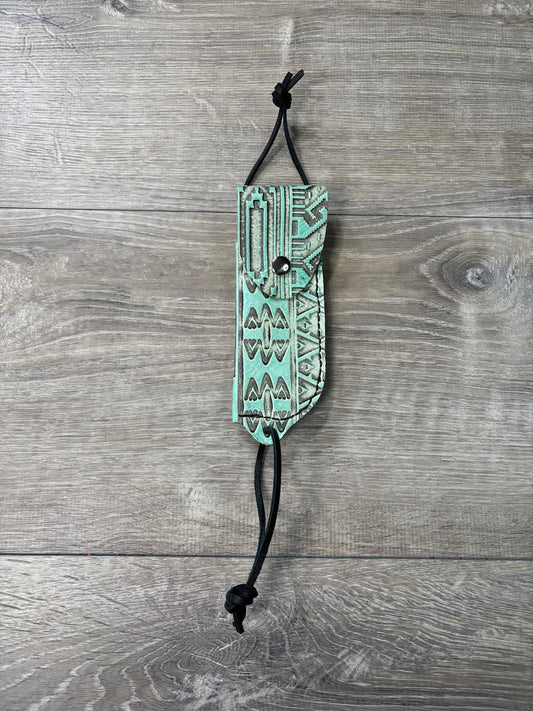 Turquoise and Grey Hoof Pick Holder