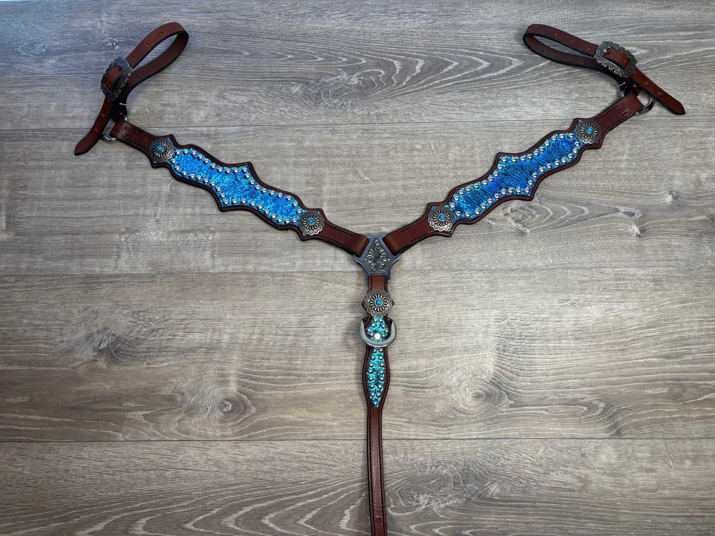 Transition headstall and breastcollar set