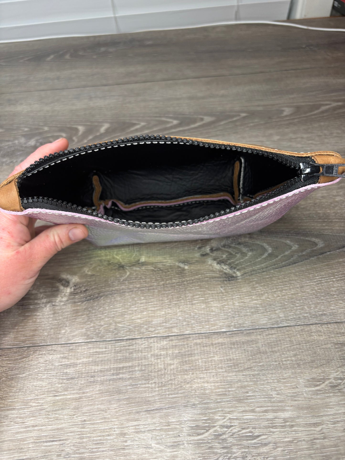 cosmetic bag 2-tone unicorn transition
