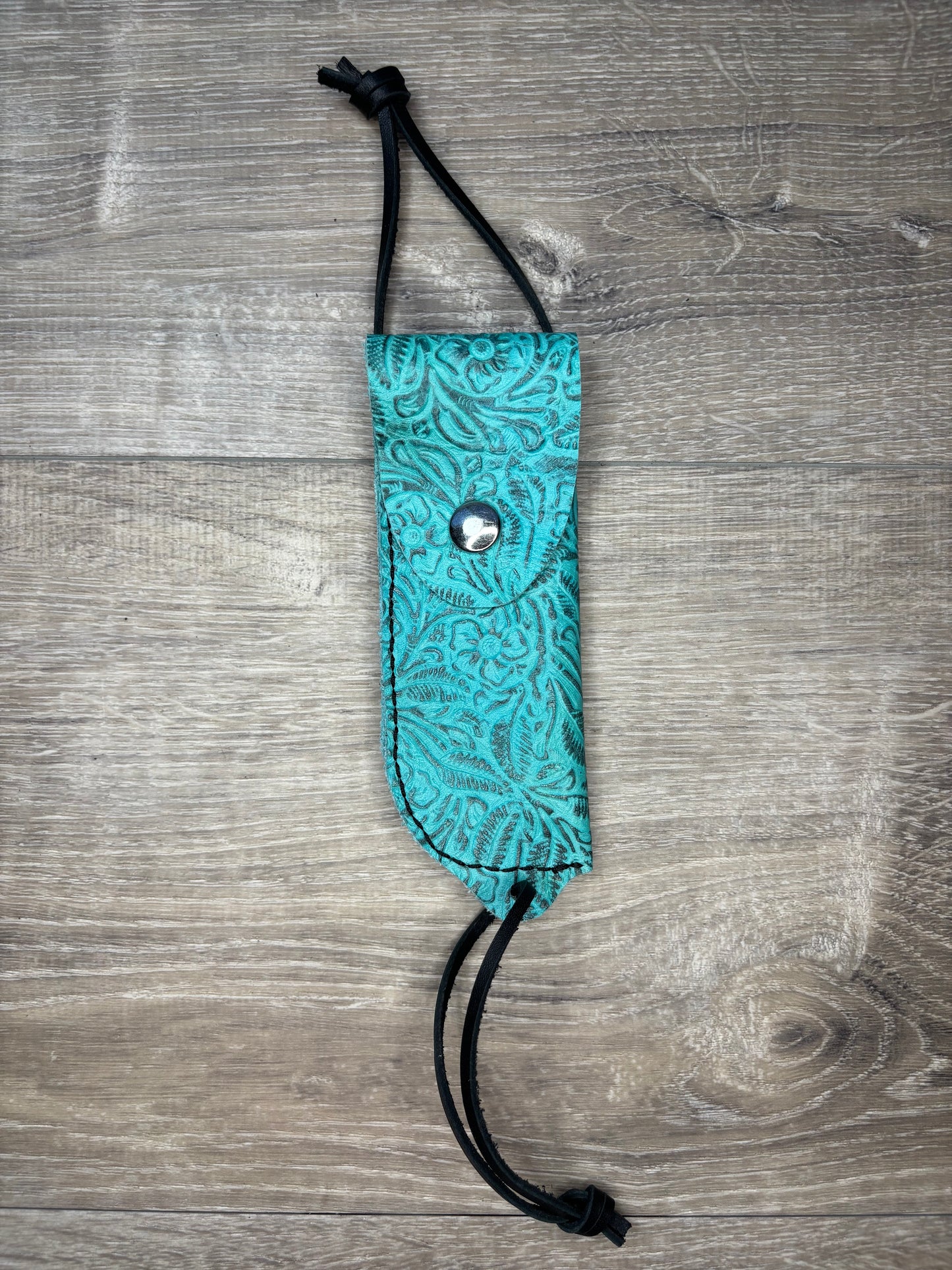 Hoof pick holder- blue flowers