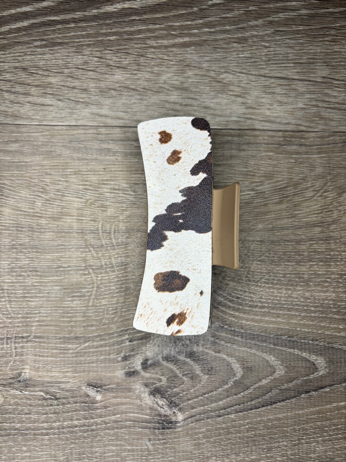 Claw Clip Printed Cowhide