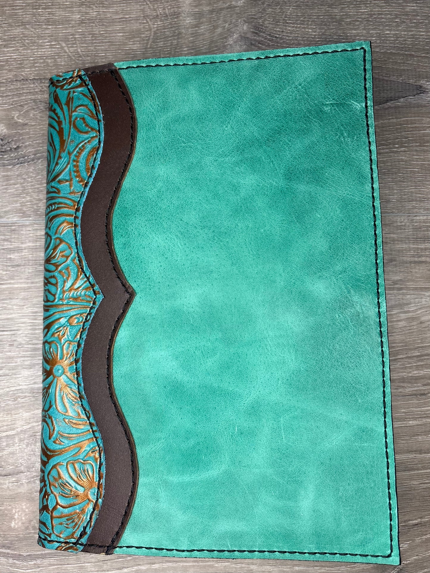 Teal and chocolate planner