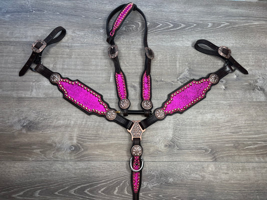 Premier metallic hot pink tack set