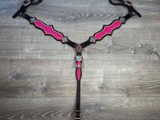 Regal bubblegum pink tack set