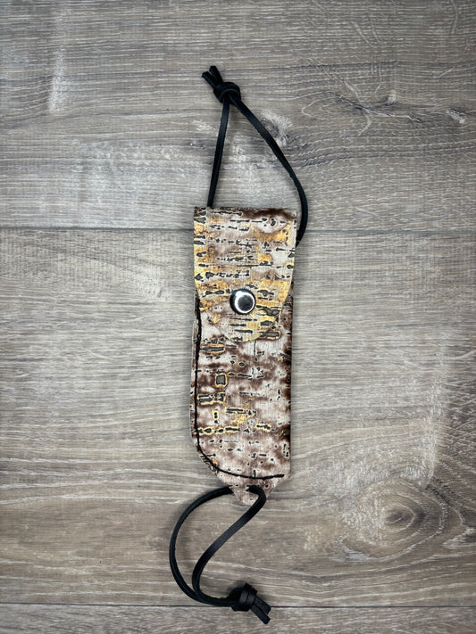 Hoof pick holder - brown and gold driftwood