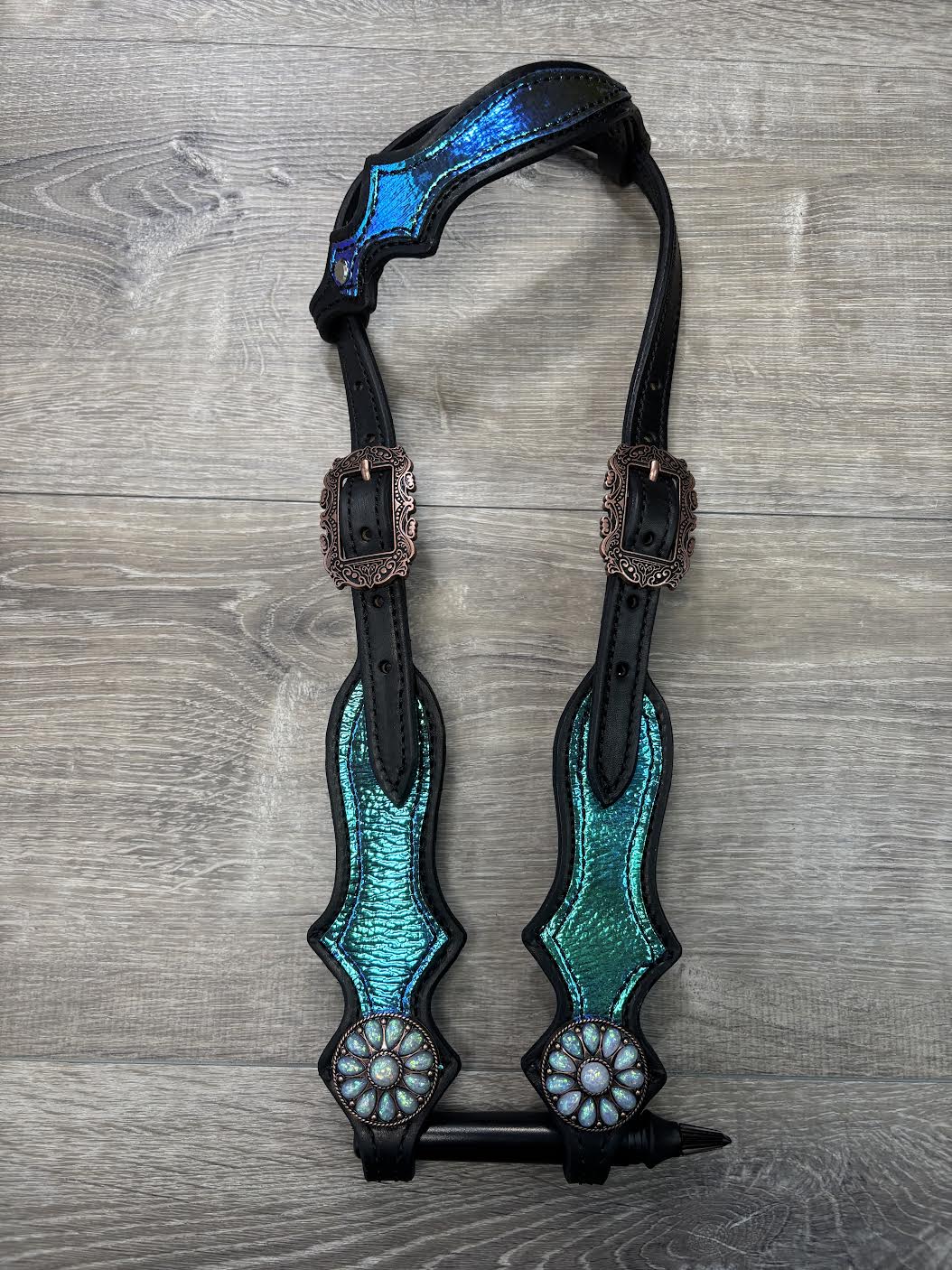 Transition headstall and breastcollar set