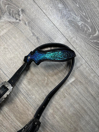 Shattered transition headstall and breastcollar set