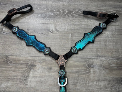 Transition headstall and breastcollar set