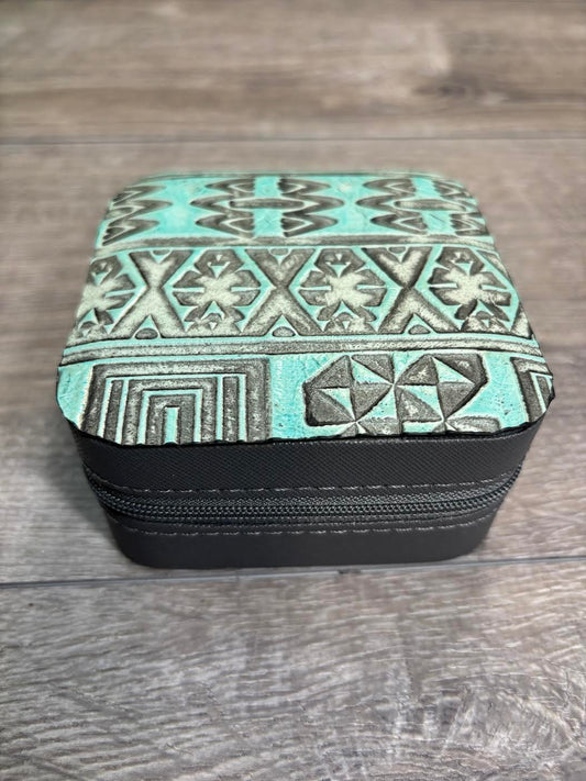 Jewelry Box - Turquoise Aztec