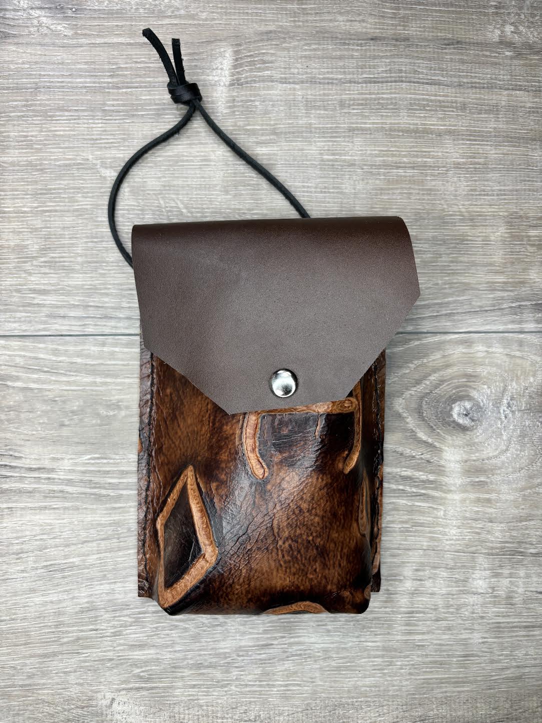 Saddle pouch - brown brand