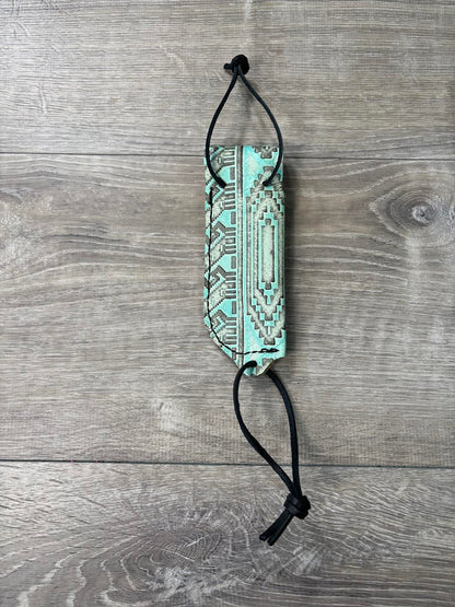 Turquoise and Grey Hoof Pick Holder