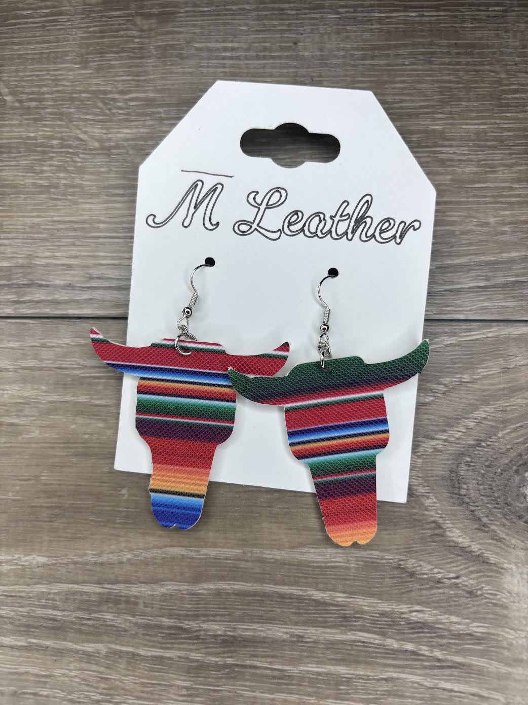 Steer head earrings