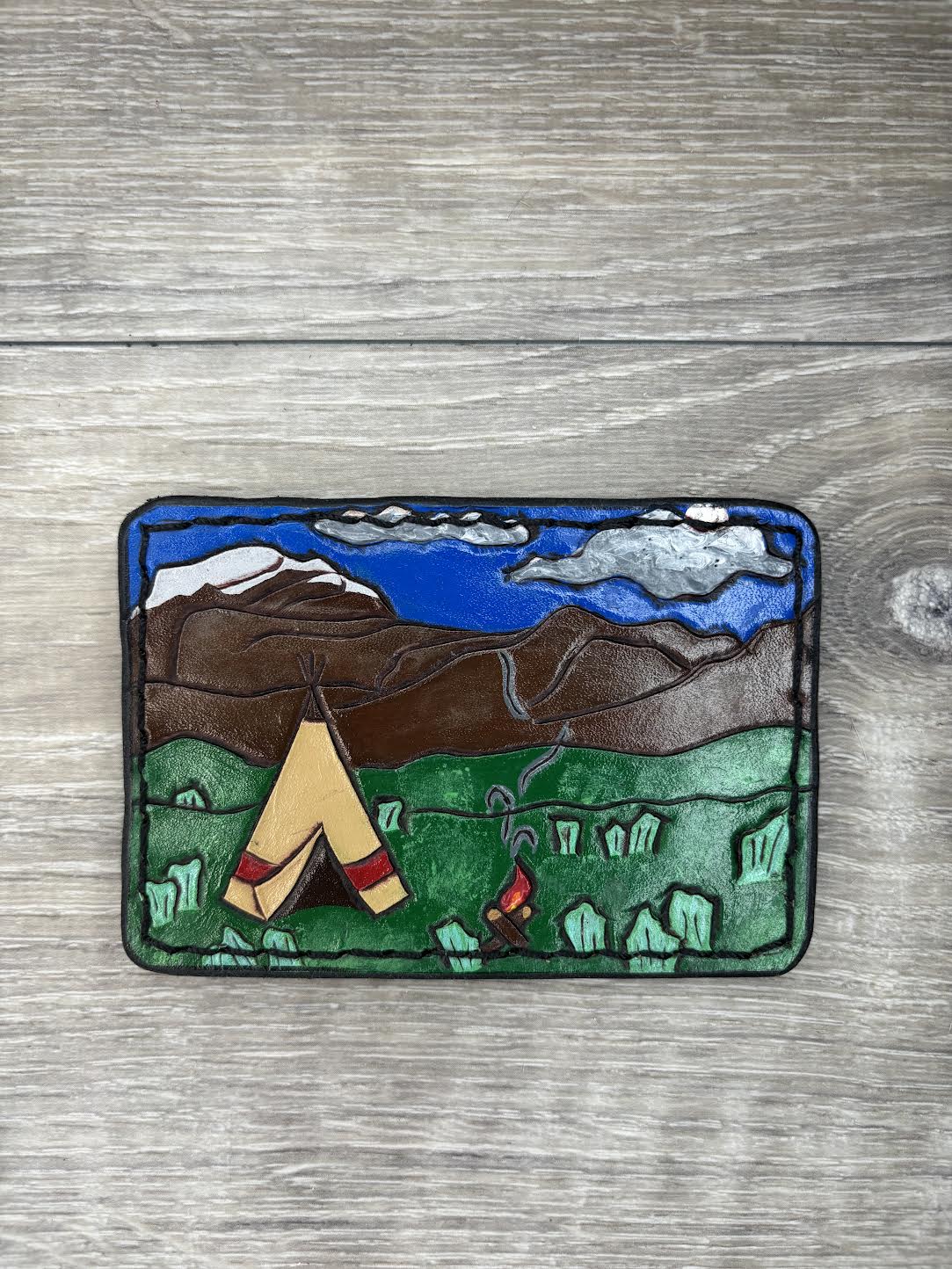 Minimalist Wallet - Tooled teepee