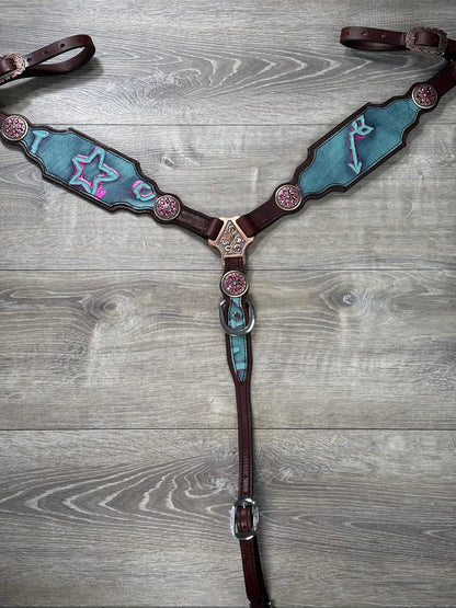 Brands headstall and breastcollar set