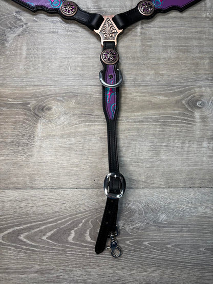 Bits headstall and breastcollar set