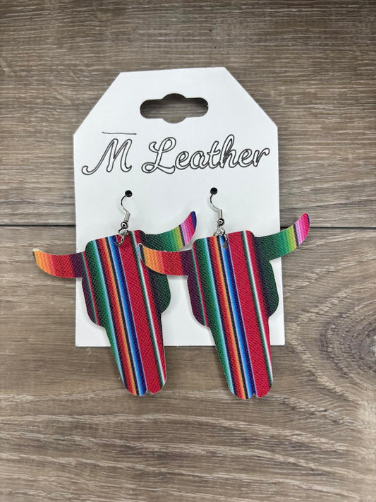 XL Steer head earrings