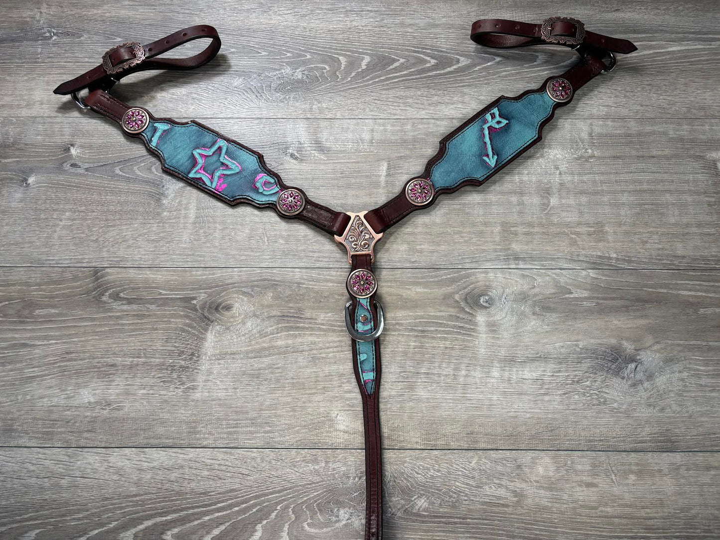 Brands headstall and breastcollar set