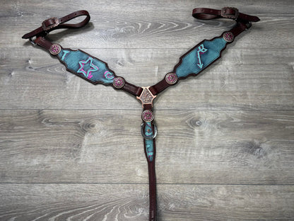 Brands headstall and breastcollar set