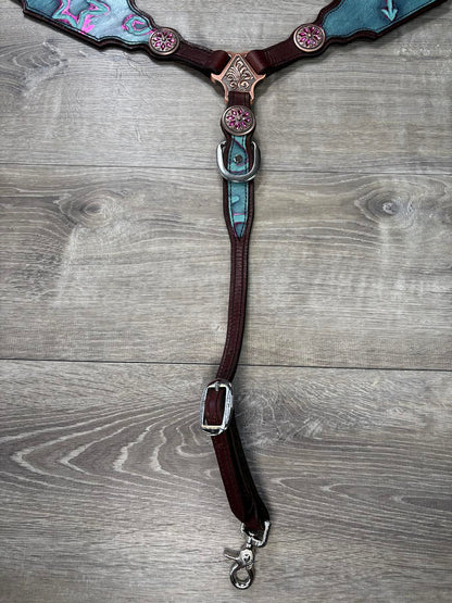 Brands headstall and breastcollar set