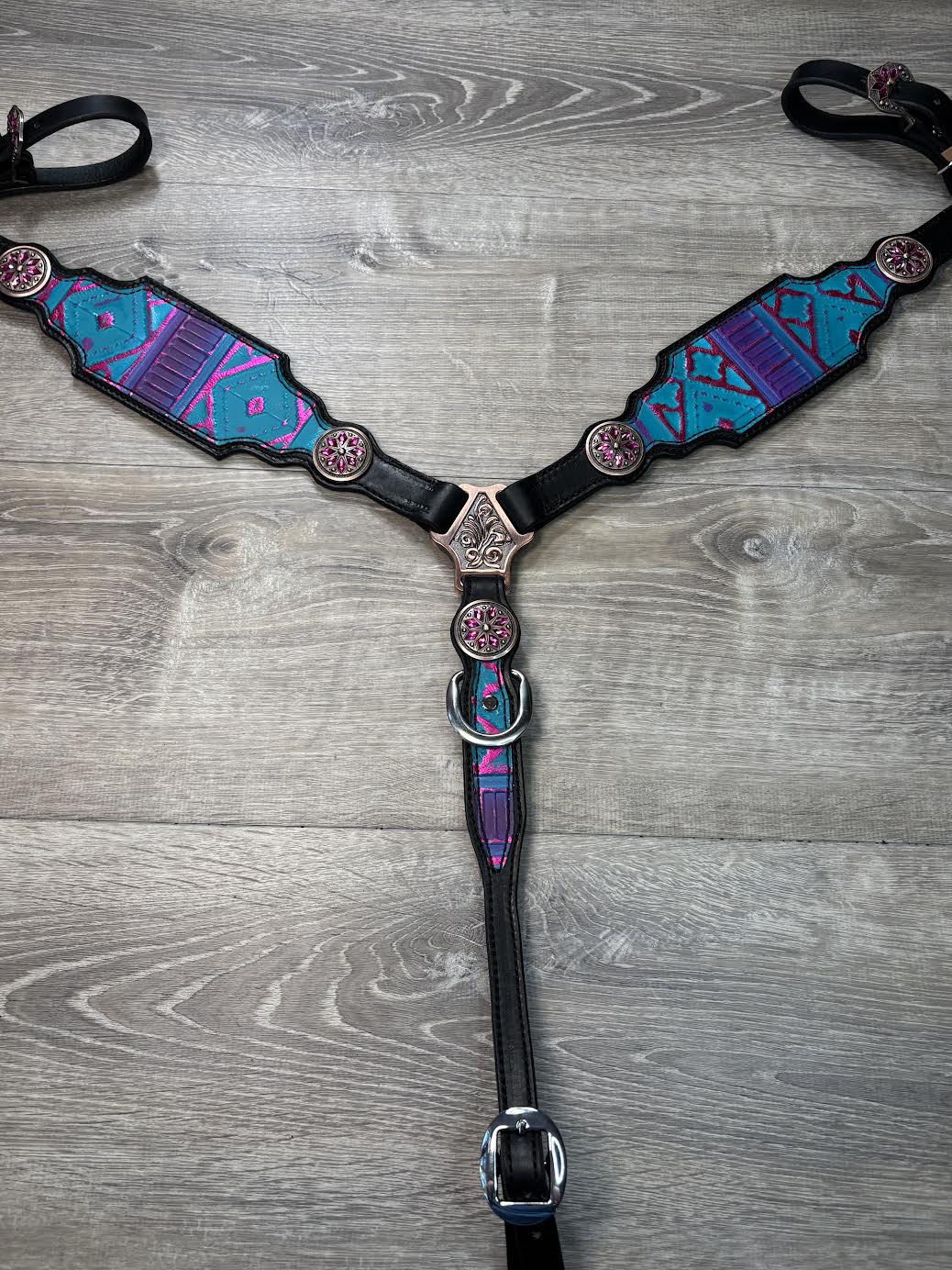Rio Navajo headstall and breastcollar set