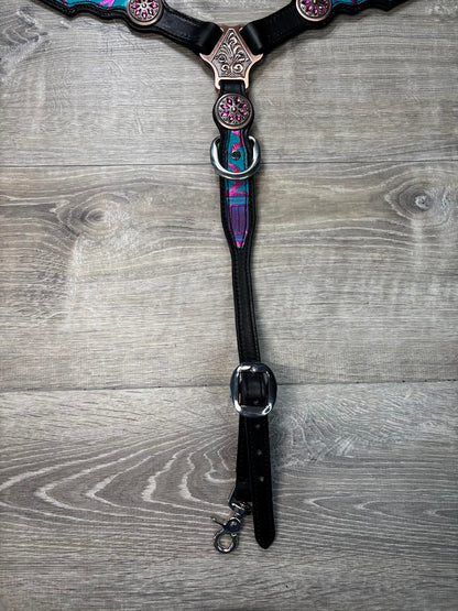 Rio Navajo headstall and breastcollar set