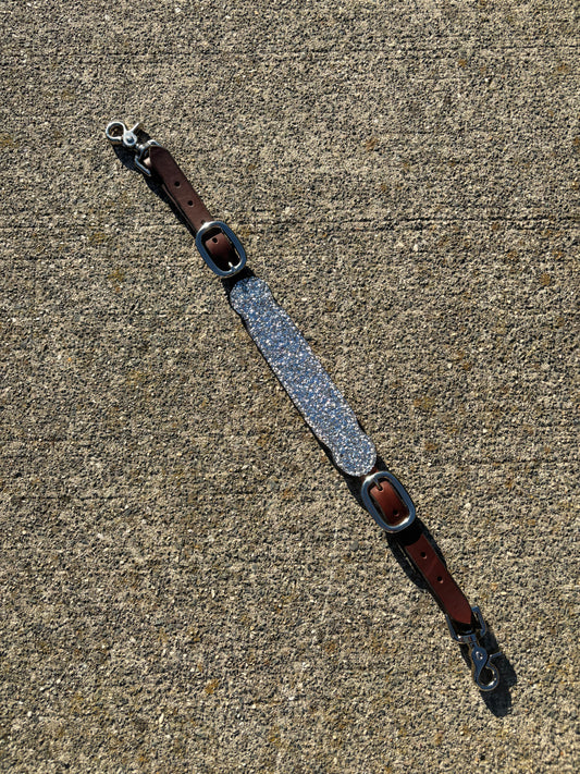 Wither strap – silver glitter