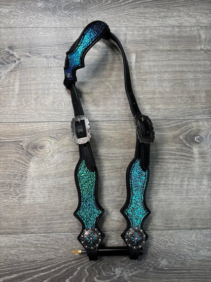 Shattered transition headstall and breastcollar set
