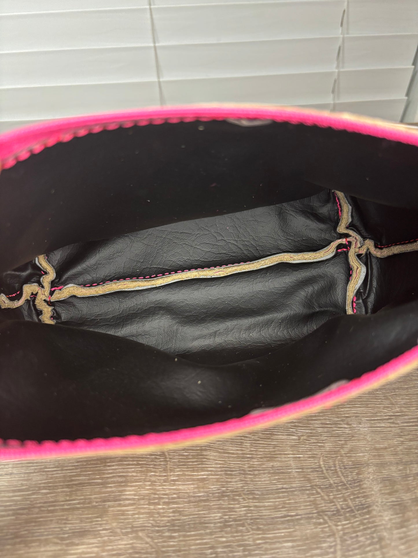 big cosmetic bag pink bits