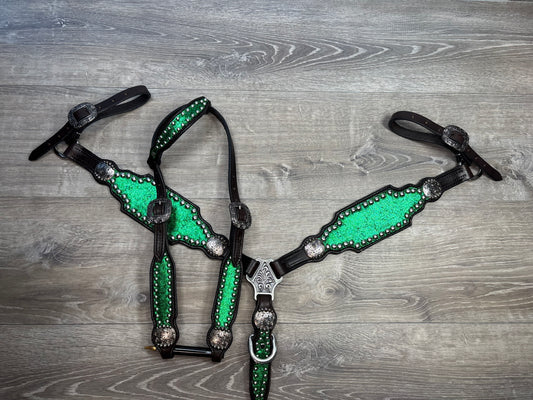 Premier green tack set