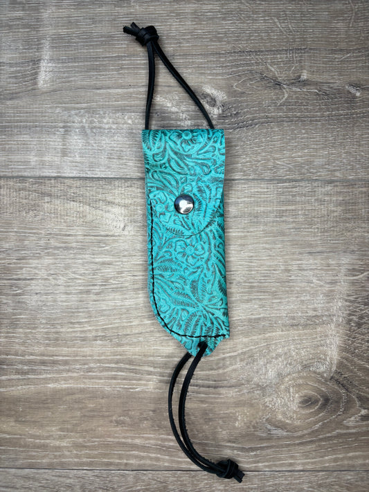 Hoof pick holder- blue flowers